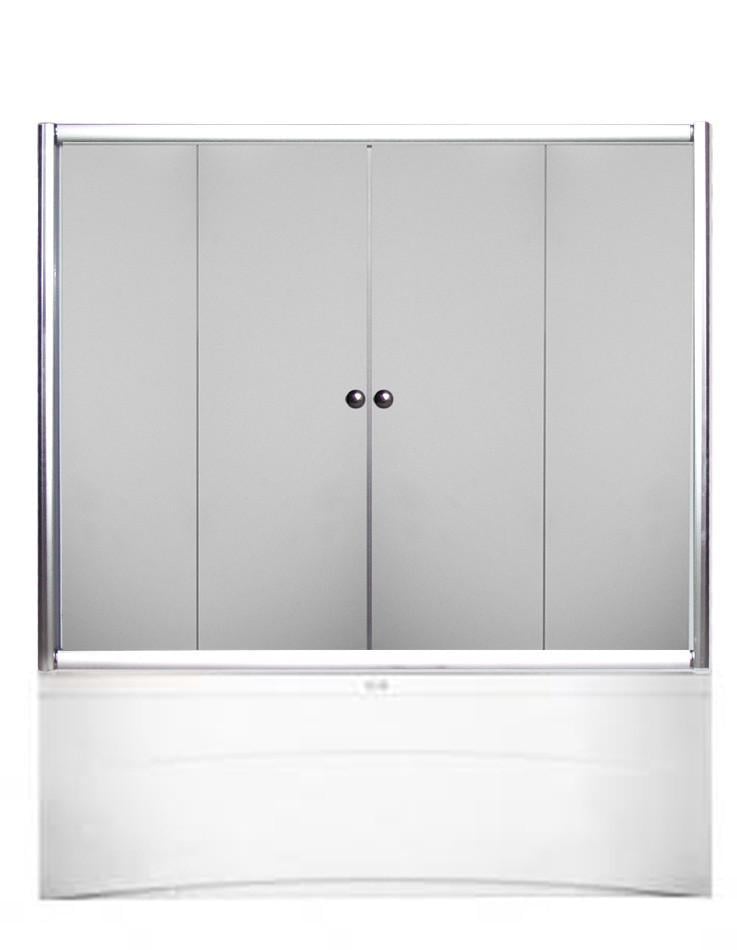 Шторы на ванну SunLight F 150 S 150х140 см Сатин/Стекло Матовое