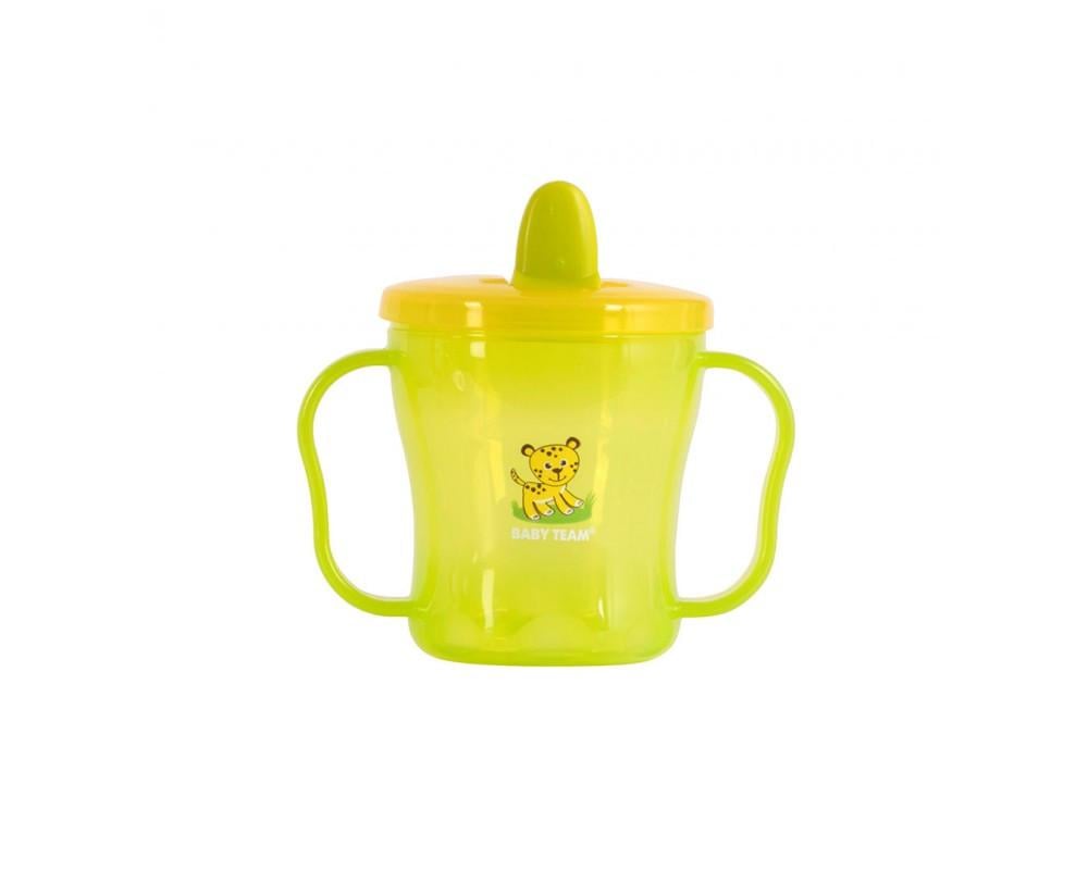 Поильник Baby team с ручками и с носиком состоящий 180 мл от 6 месяцев Поильник Baby team с ручками и с носиком состоящий 180 мл от 6 месяцев