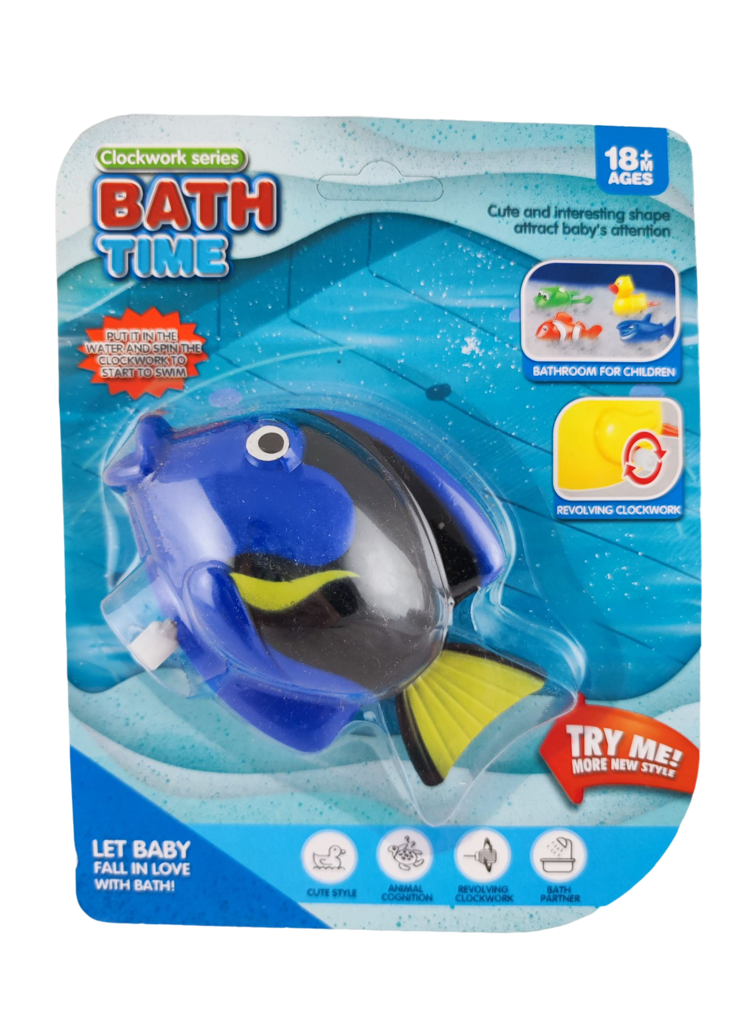 Игрушка для ванной A-Toys Рыбка заводная 17х13 см (106489)