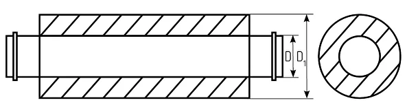 Шумоглушник ГТК d125 1000 мм (1511-13) - фото 2 Шумоглушник ГТК d125 1000 мм (1511-13) - фото 2