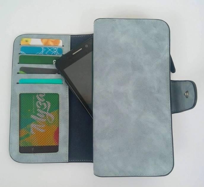 Гаманець Baellerry Forever жіночий замшевий 19х10,5х2 см Блакитний - фото 5