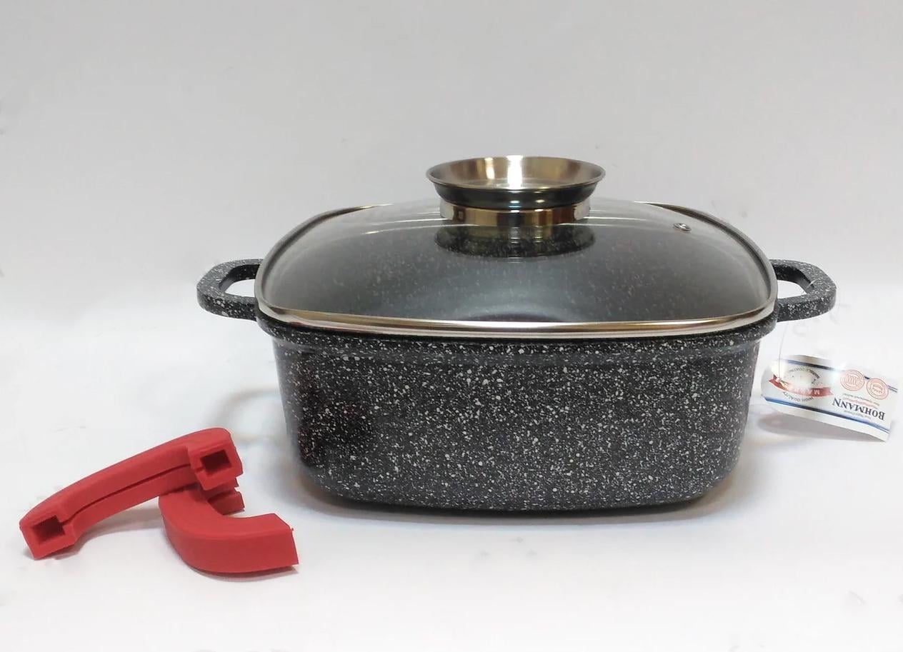 Кастрюля Bohmann BH-2427-MRB 3,5 л Черный (14380180)
