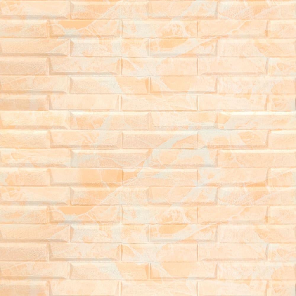 3D-панель самоклеющаяся Sticker Wall Кладка/Желтый мрамор 700х770х7 мм (Панель-39)