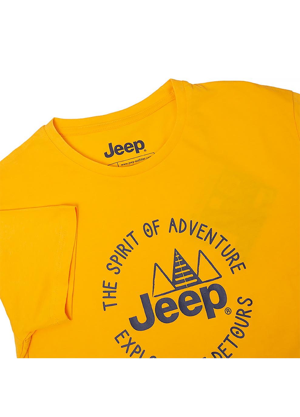 Футболка мужская JEEP T-SHIRT The spirit of Adventure L Желтый (O102587-Y249 L) - фото 3 Футболка мужская JEEP T-SHIRT The spirit of Adventure L Желтый (O102587-Y249 L) - фото 3