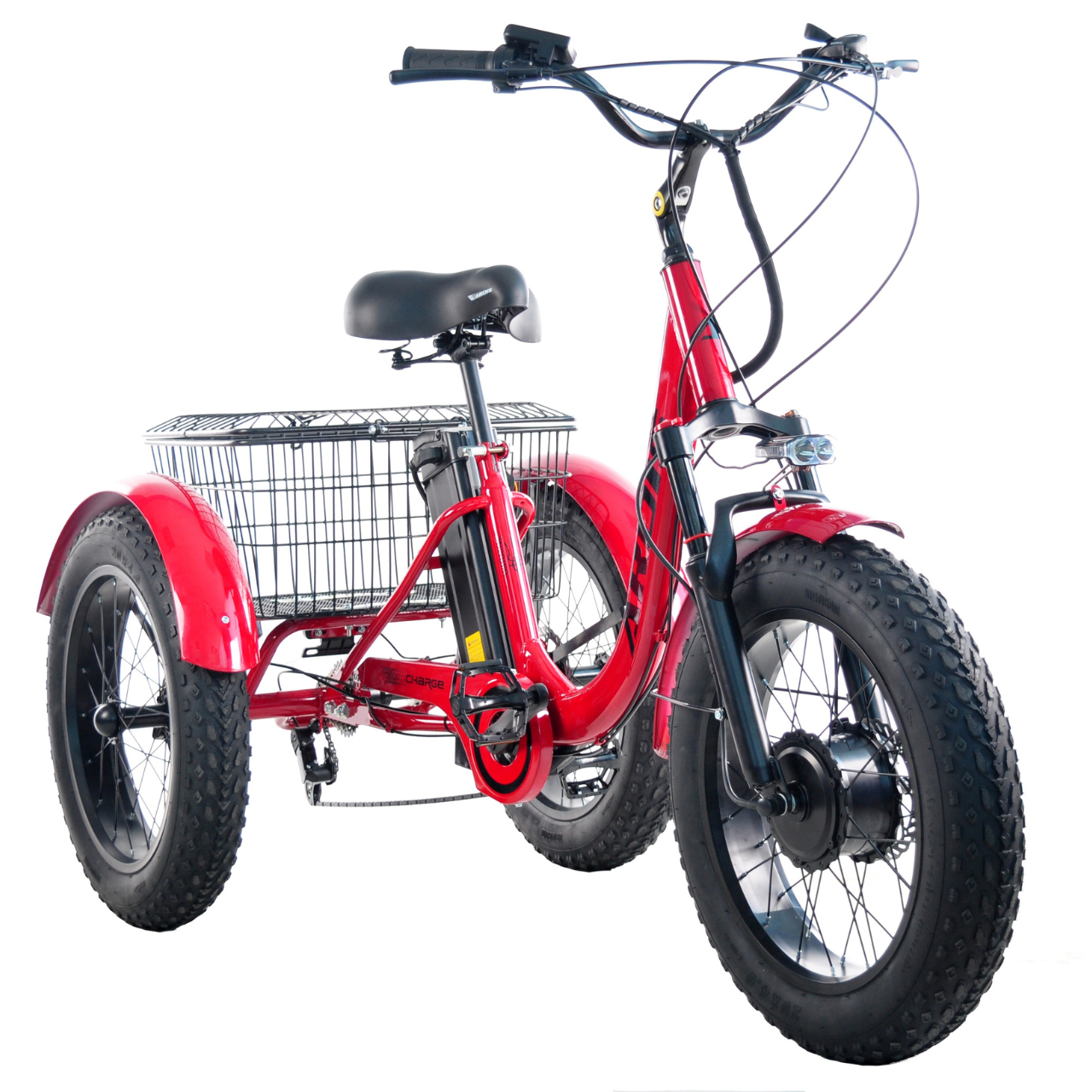 Фетбайк трехколесный с электроприводом Ardis 20 CTB ST Charge 500W 48V/13 Ah-45 км запас хода Красный