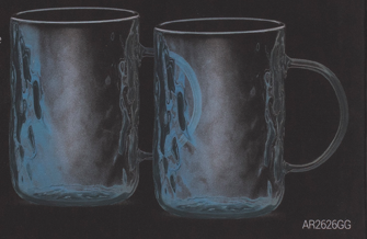 Набір чашок Ardesto Shine AR2626GG - фото 4 Набір чашок Ardesto Shine AR2626GG - фото 4