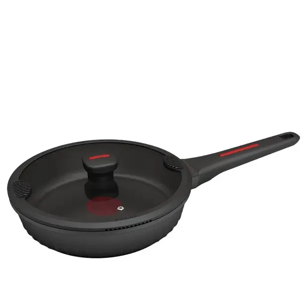 Сковорода с крышкой Magio MG-1170 с антипригарным покрытием и индикатором нагрева 24 см (2403071898)