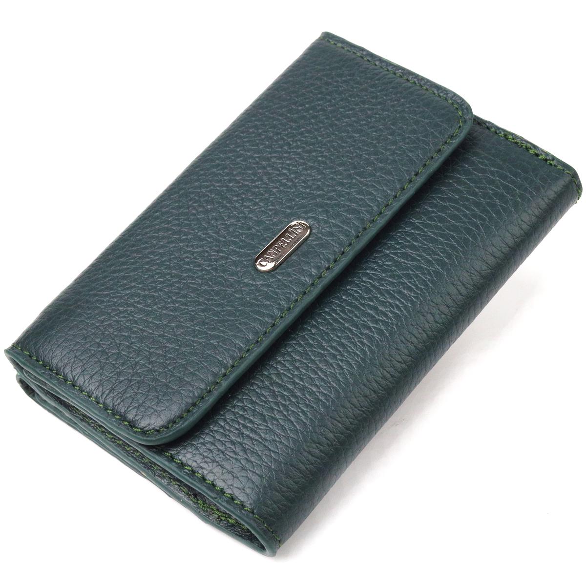 Гаманець жіночий CANPELLINI Wallet 21596 шкіра флотар Зелений