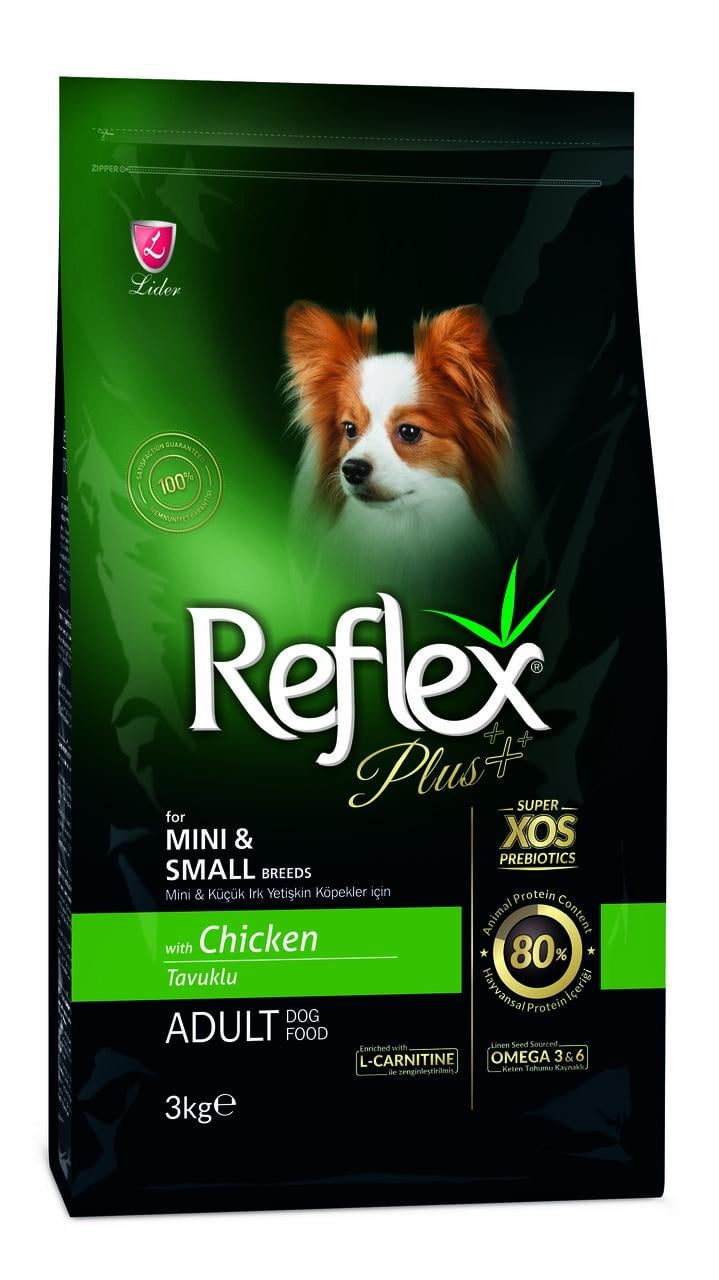 Корм для собак малих порід сухий Reflex Plus з куркою 3 кг (RFX-103)