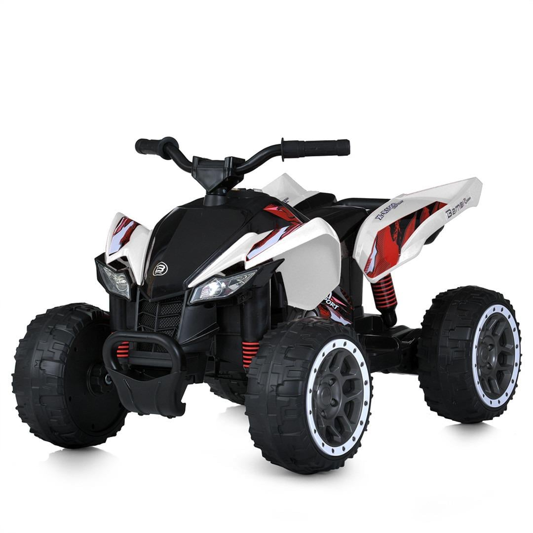 Детский квадроцикл Bambi со звуком и светом Белый (M 5775E-1)