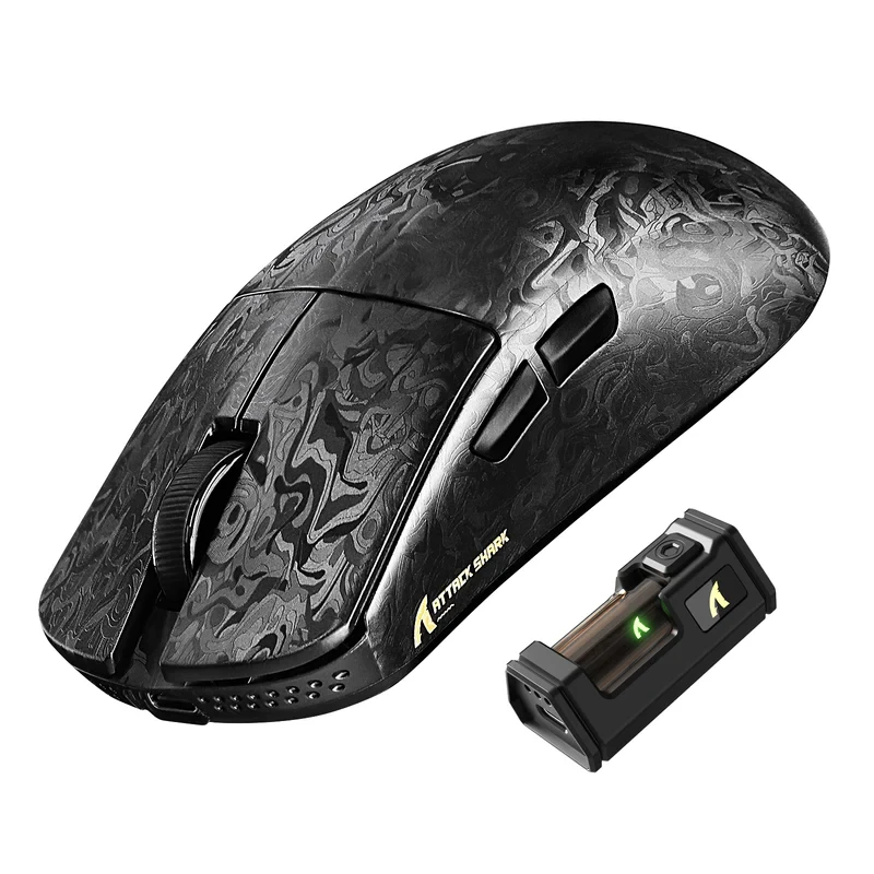 Компьютерная мышка игровая ультралегкая профессиональная attack shark R11 ULTRA Carbon Fiber Wireless 8K (2961795582)