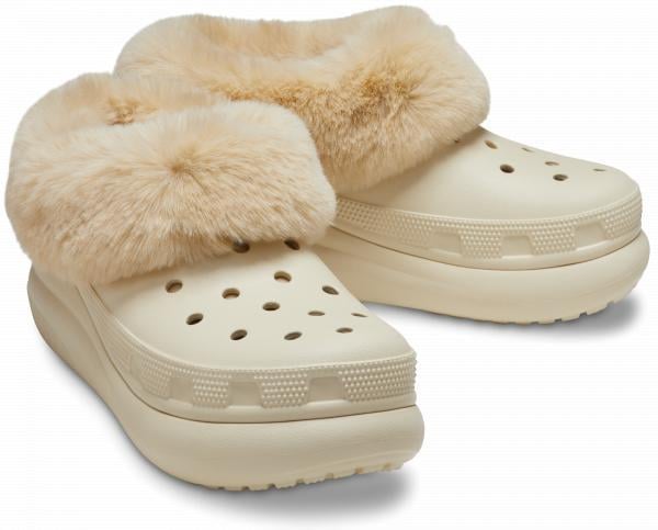 Сабо зимние Crocs Furever Crush р. W9/EUR 39-40 Bone (12511995) - фото 1