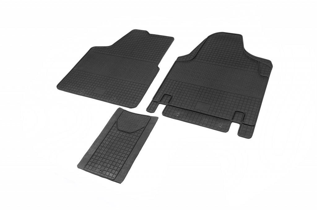 Резиновые коврики Polytep для Peugeot Expert 2007-2016 гг. резина Черный