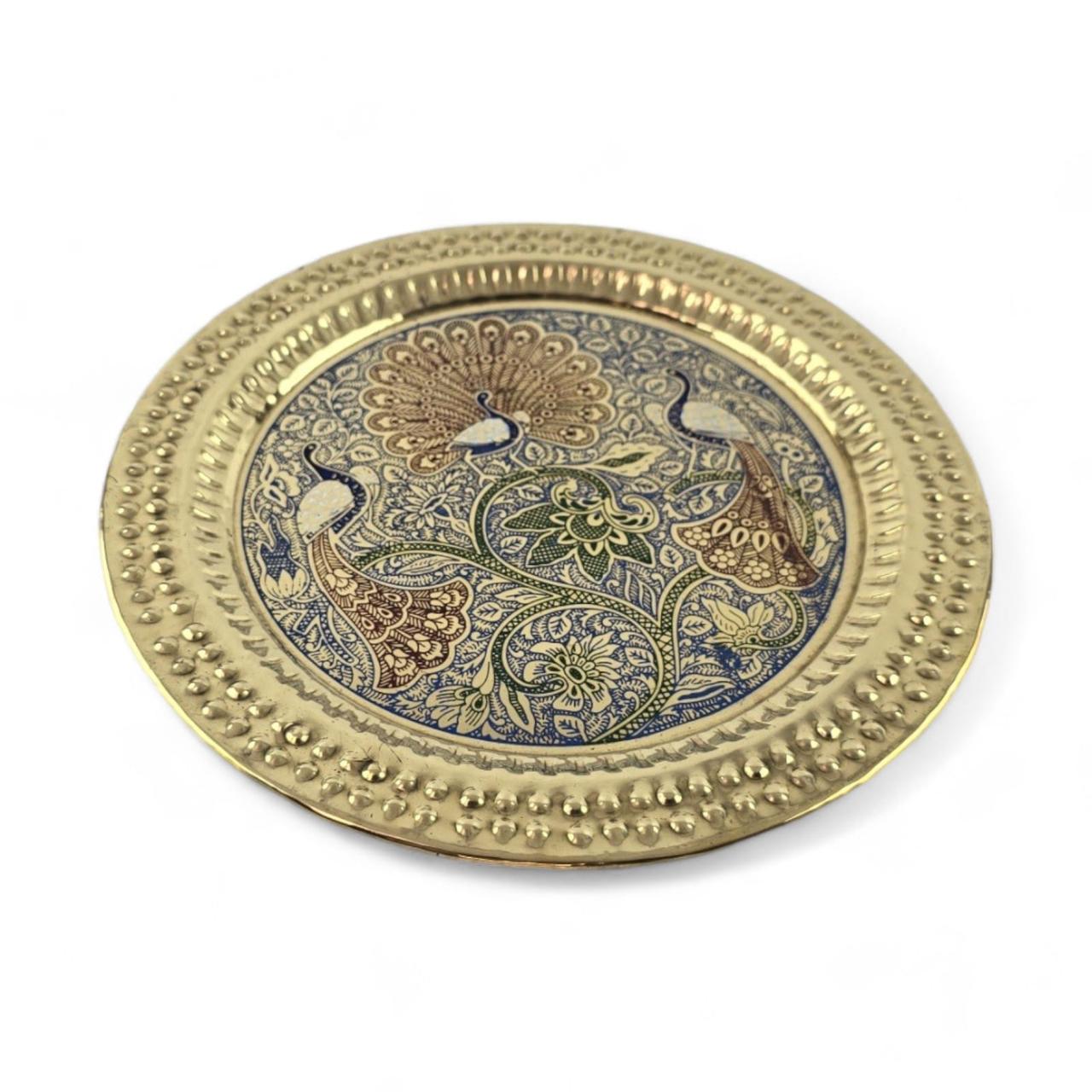 Тарілка настінна d-18,5/h-0,7 см Бронзовий (35215A) - фото 2 Тарілка настінна d-18,5/h-0,7 см Бронзовий (35215A) - фото 2