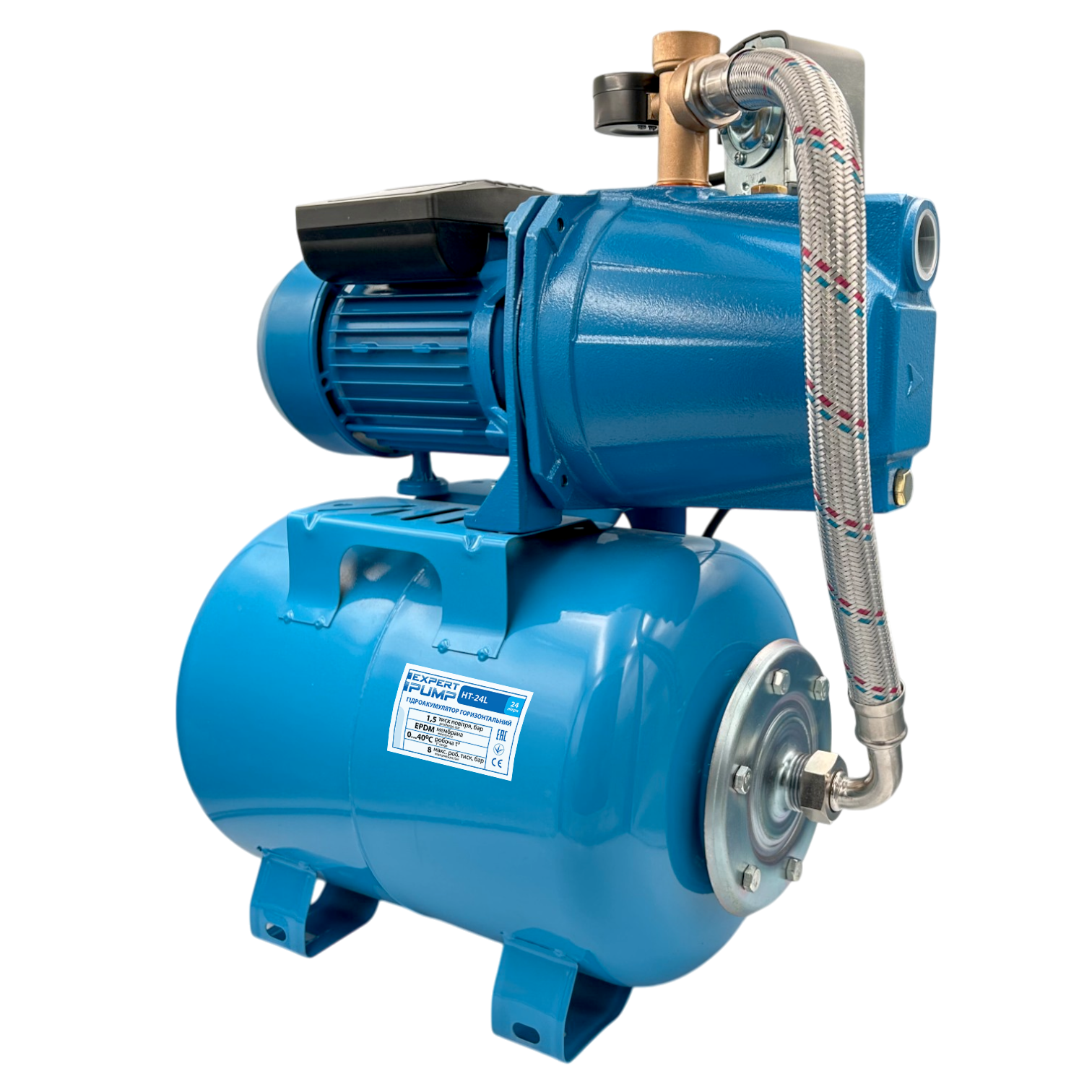 Автоматическая насосная станция EP JET100L/24 1,1 кВт H=50м Q=50 л/мин - фото 3