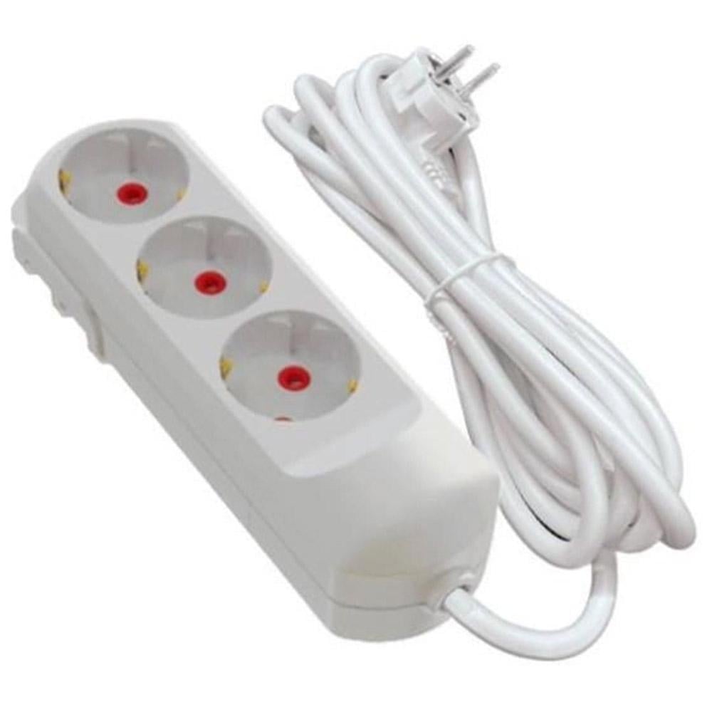 Подовжувач тримісний побутовий Neomax з/з на 2 м (NX501302) Подовжувач тримісний побутовий Neomax з/з на 2 м (NX501302)