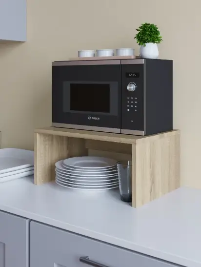 Полка для микроволновки Дуб/Сонома (Мікро-6-2) - фото 1 Полка для микроволновки Дуб/Сонома (Мікро-6-2) - фото 1