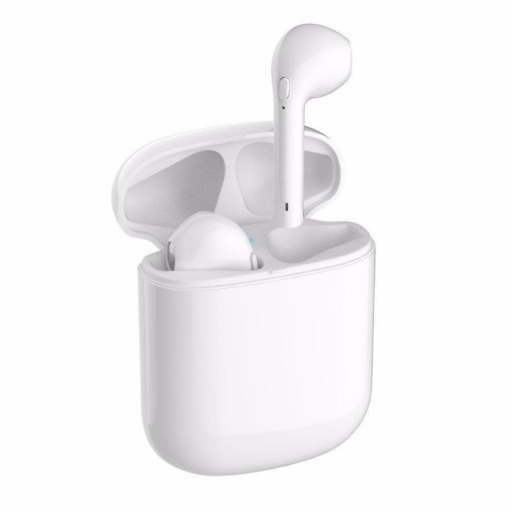 Наушники беспроводные с гарнитурой I8 mini и кейсом White