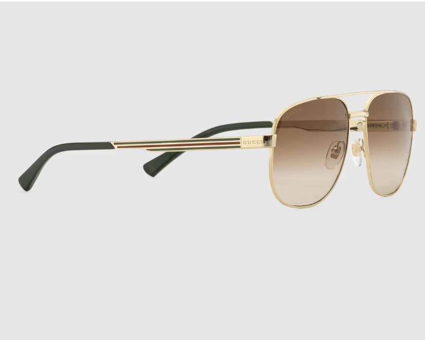 Окуляри Gucci Navigator Frame Sunglasses - фото 2