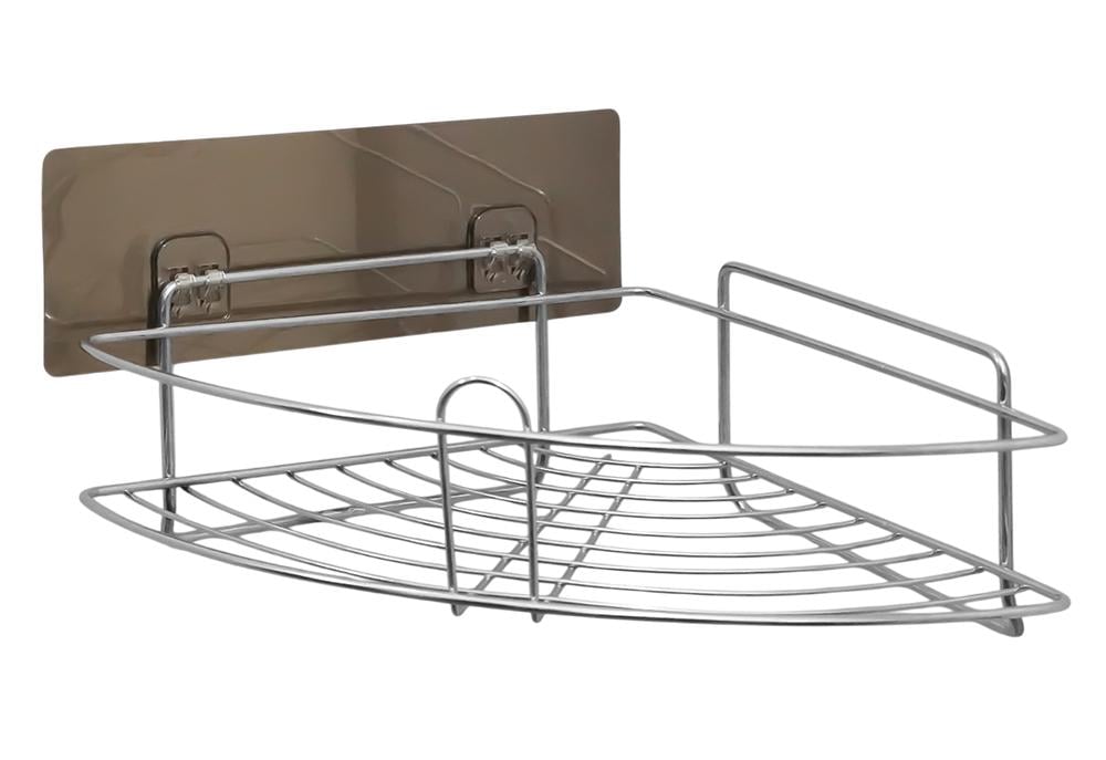 Полиця Fabrika EMI Max UNO нержавіюча сталь на самоклейці 23х23х10 см