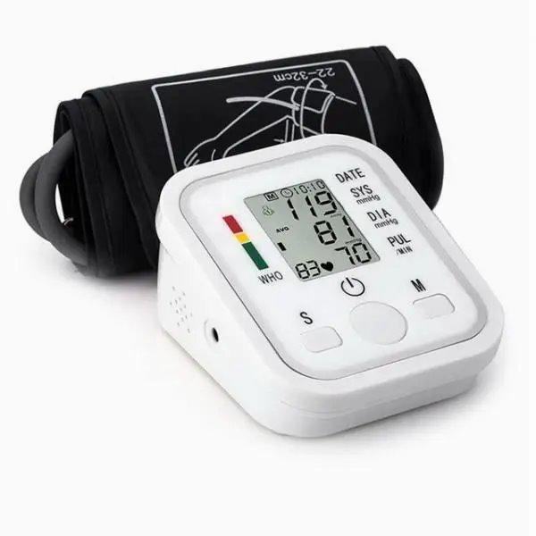 Тонометр електронний автоматичний Electronic Blood Pressure на батарейках Білий - фото 4