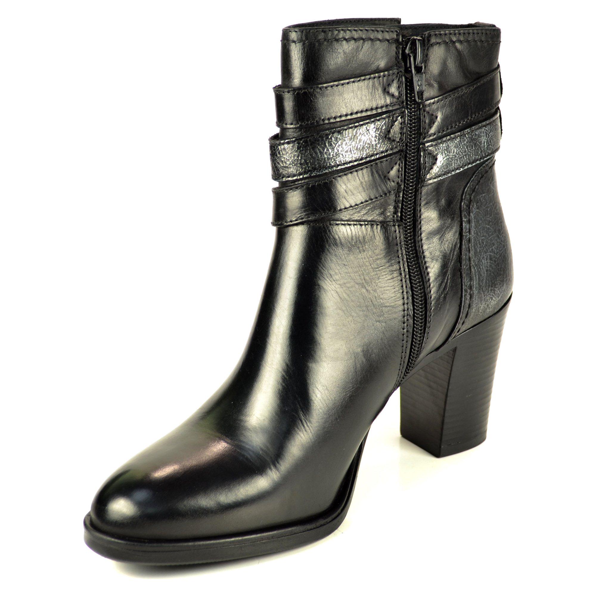 Ботинки женские Venezia р. 39 Черный/Серебряный (05852-39) - фото 2 Ботинки женские Venezia р. 39 Черный/Серебряный (05852-39) - фото 2