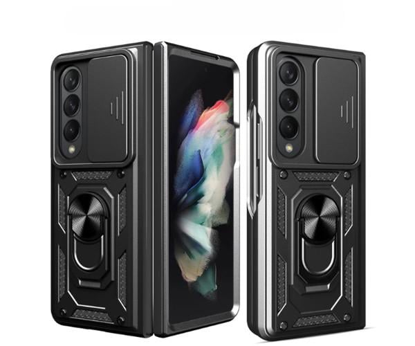 Чехол-накладка Ricco Camera Sliding для Samsung Galaxy Fold4 Черный