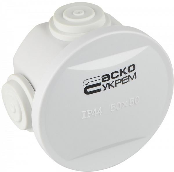 Розподільча коробка АСКОTY-RA зовнішня 4 герметичні вводи IP44 ABS 50х40 мм (A0150170015) - фото 3