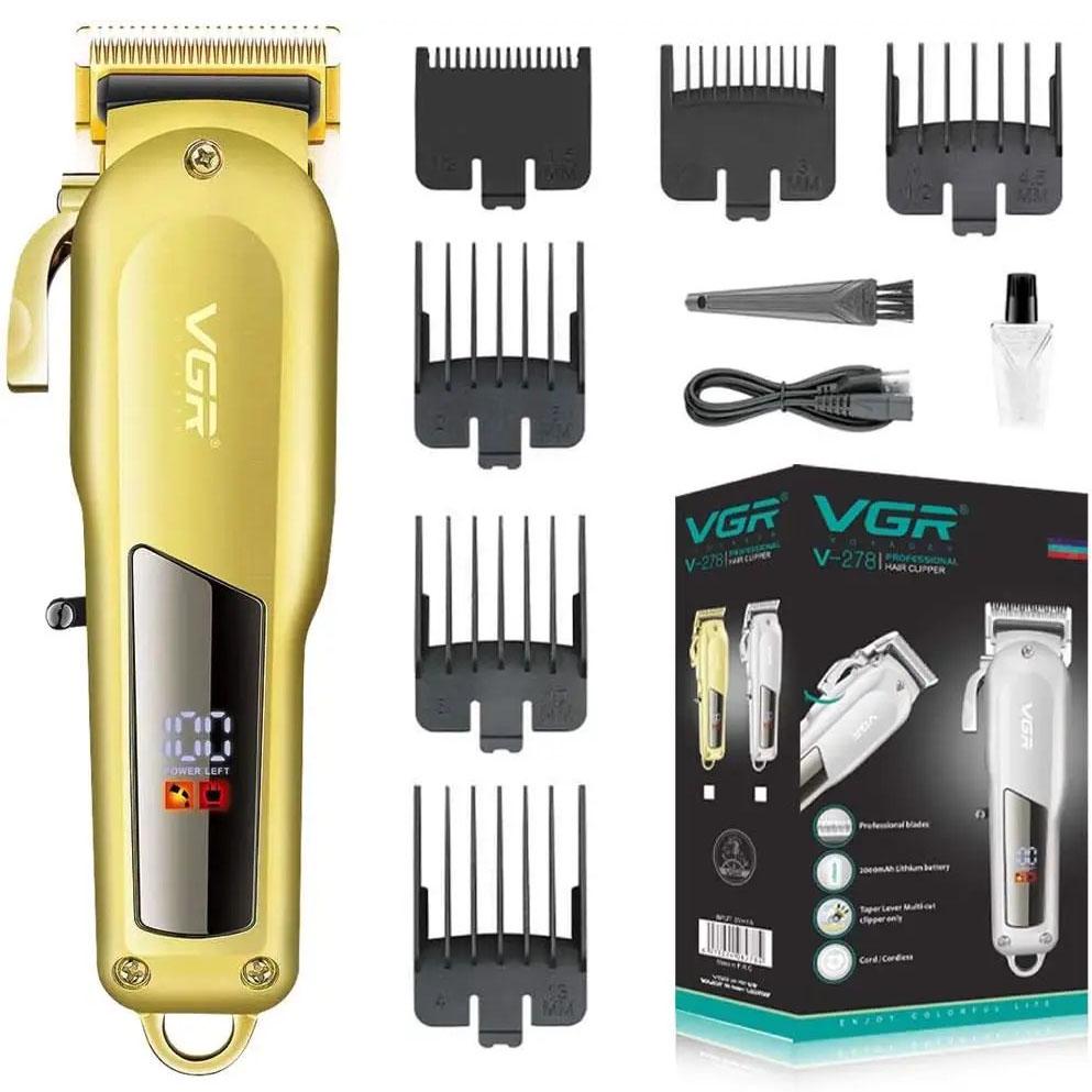 Машинка для стрижки VGR Professional Hair Clipper V-278 Gold (ws54383)