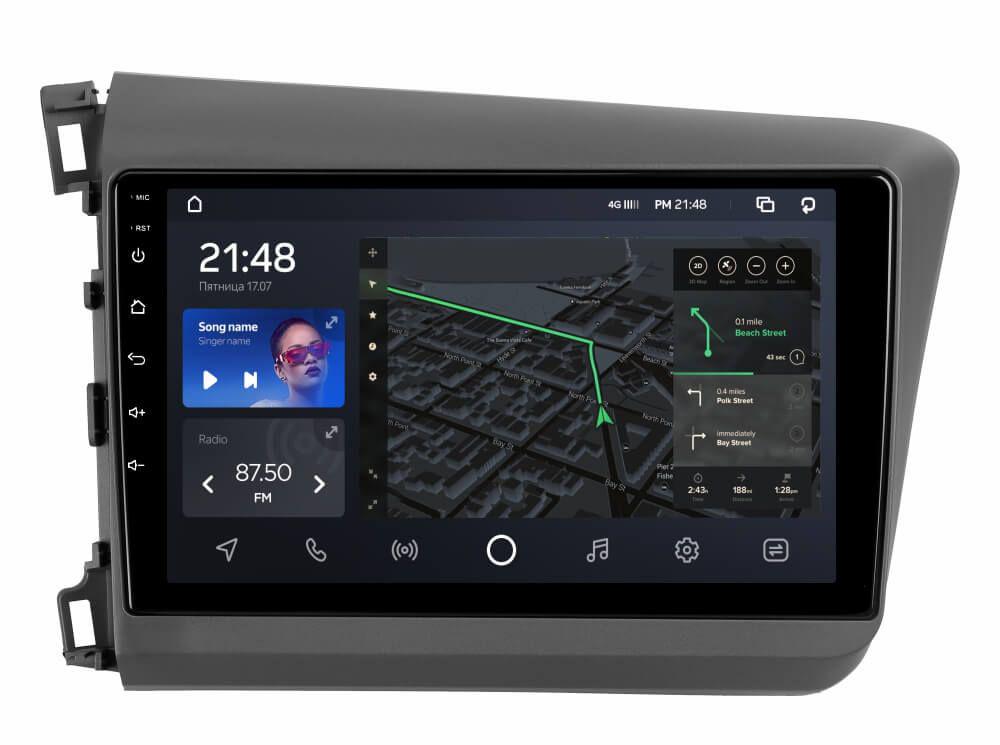 Штатна магнітола AMS T910 6+128 Gb Honda Civic 9 FB FK FD 2011-2015
