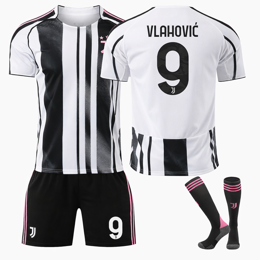 Футбольная форма детская SP-Sport CO-7351 с символикой футбольного клуба JUVENTUS Vlahović домашняя 2026 р. 22 Белый-черный (33229543)