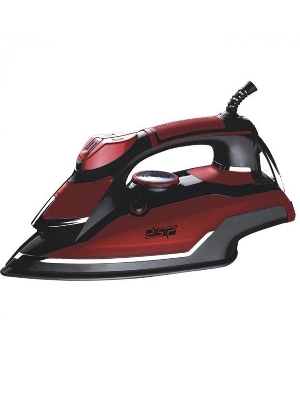 Утюг паровой DSP KD-1001A с керамической подошвой 2000 Вт Красный (66515691)