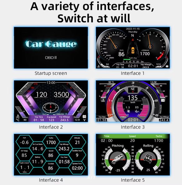 Бортовой компьютер HUD F12 GPS/OBD2 диагностика - фото 3 Бортовой компьютер HUD F12 GPS/OBD2 диагностика - фото 3