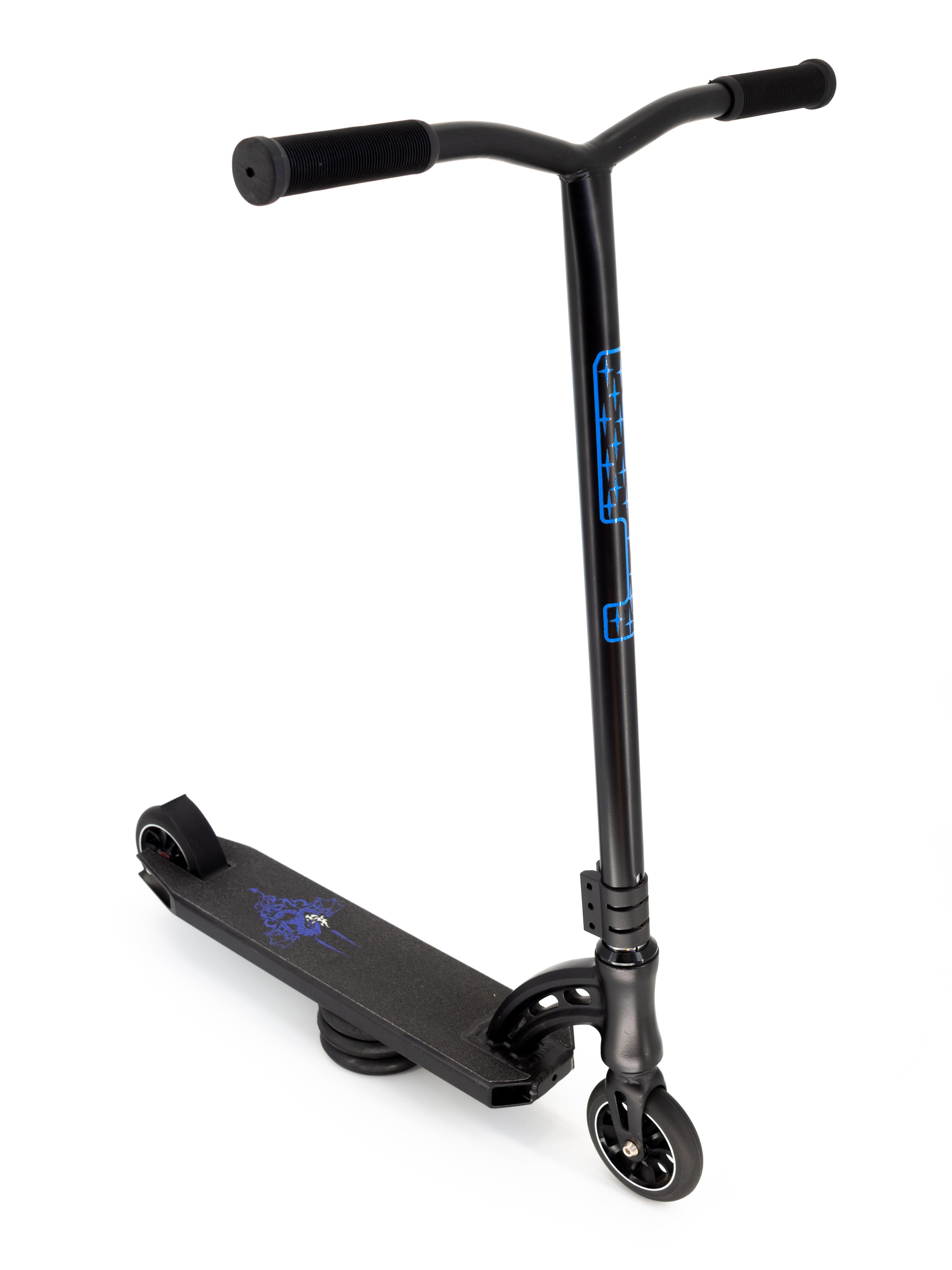 Трюковой самокат Scooter D 90 Черный с синим Трюковой самокат Scooter D 90 Черный с синим