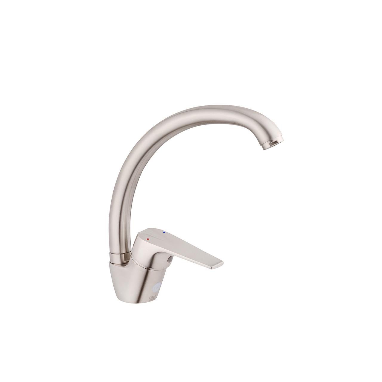 Змішувач для кухні Kroner KRM Odra N035 Нікель (CV021219)