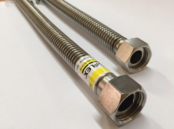 Шланг для газа Eco-Flex Стандарт из нержавеющей стали d 12 1/2х3/4" 100 см - фото 4 Шланг для газа Eco-Flex Стандарт из нержавеющей стали d 12 1/2х3/4" 100 см - фото 4