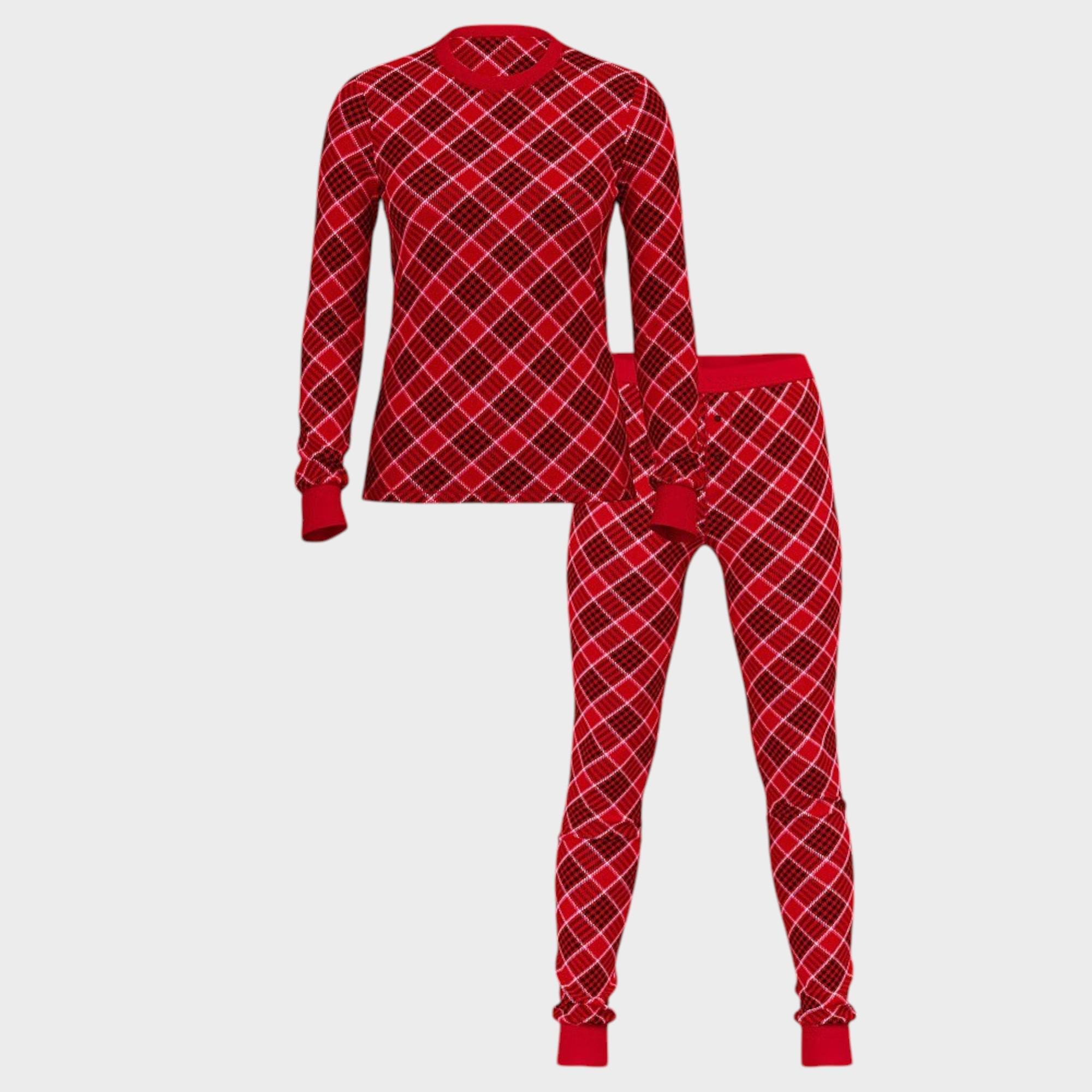 Піжама бавовняна Victoria's Secret Thermal Long Pajama Set Regular L Червоний (26935715) - фото 3 Піжама бавовняна Victoria's Secret Thermal Long Pajama Set Regular L Червоний (26935715) - фото 3