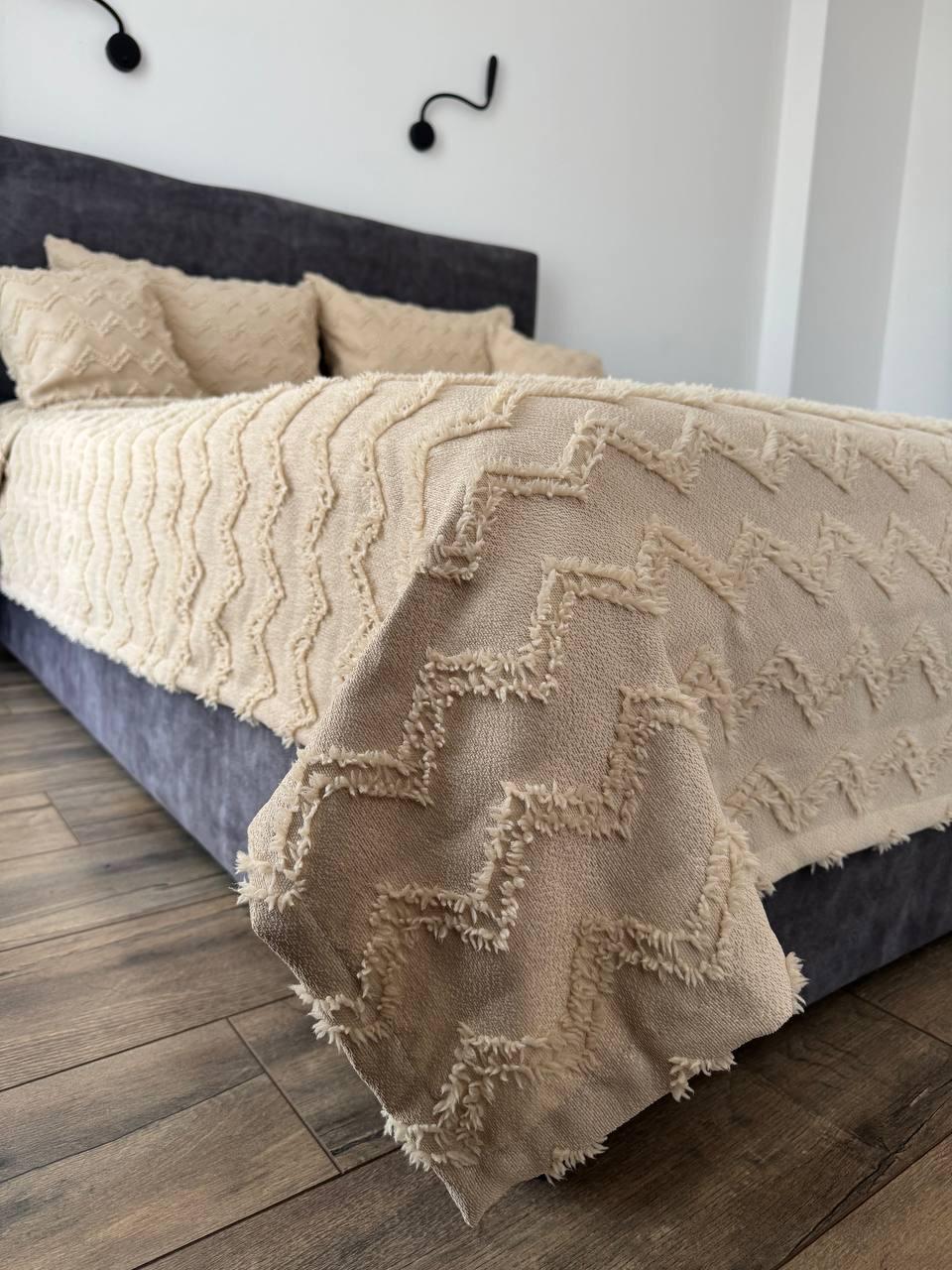 Покрывало Хельга 140x250 см Бежевый (20774-4-140x250cm) - фото 16 Покрывало Хельга 140x250 см Бежевый (20774-4-140x250cm) - фото 16