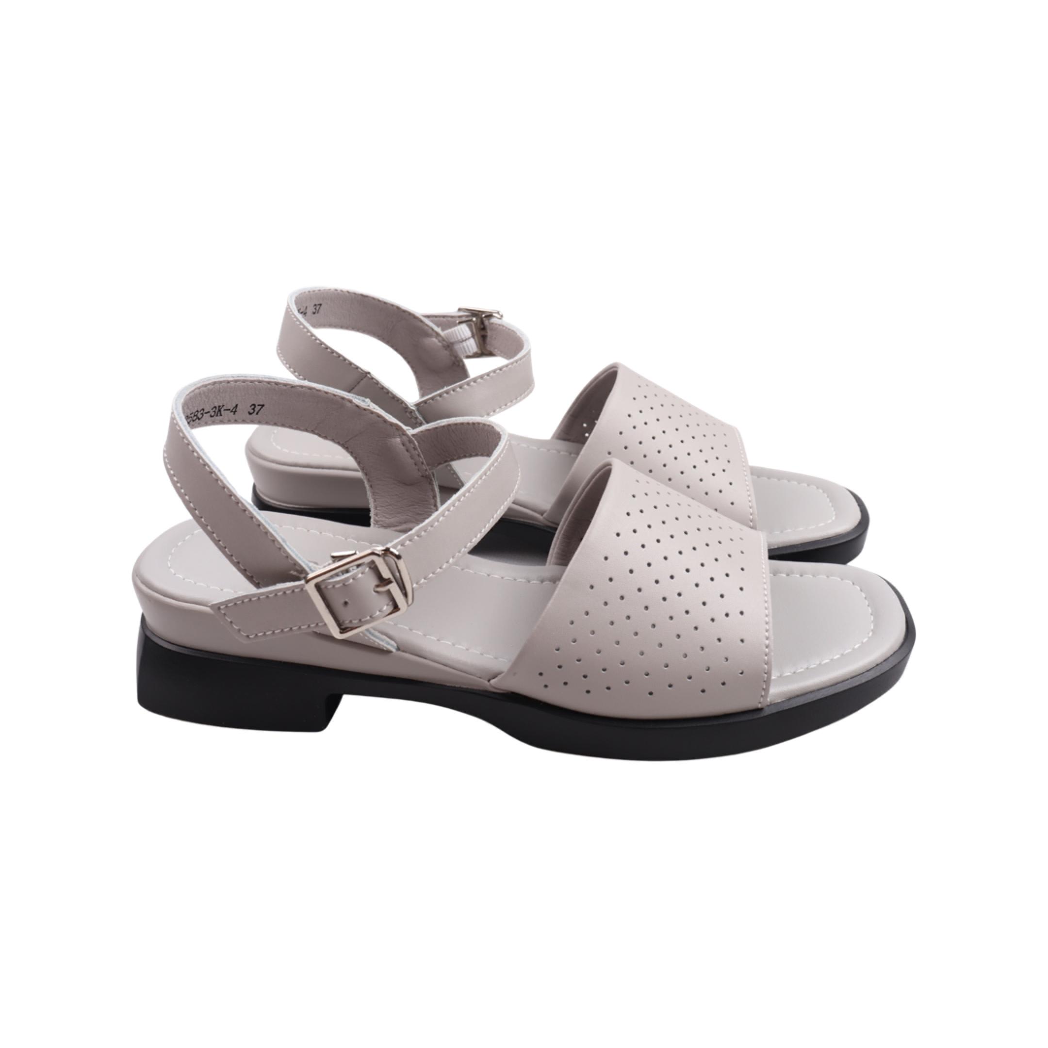 Босоножки женские Li Fexpert из кожи р. 39 Серый (1185-23LBC)