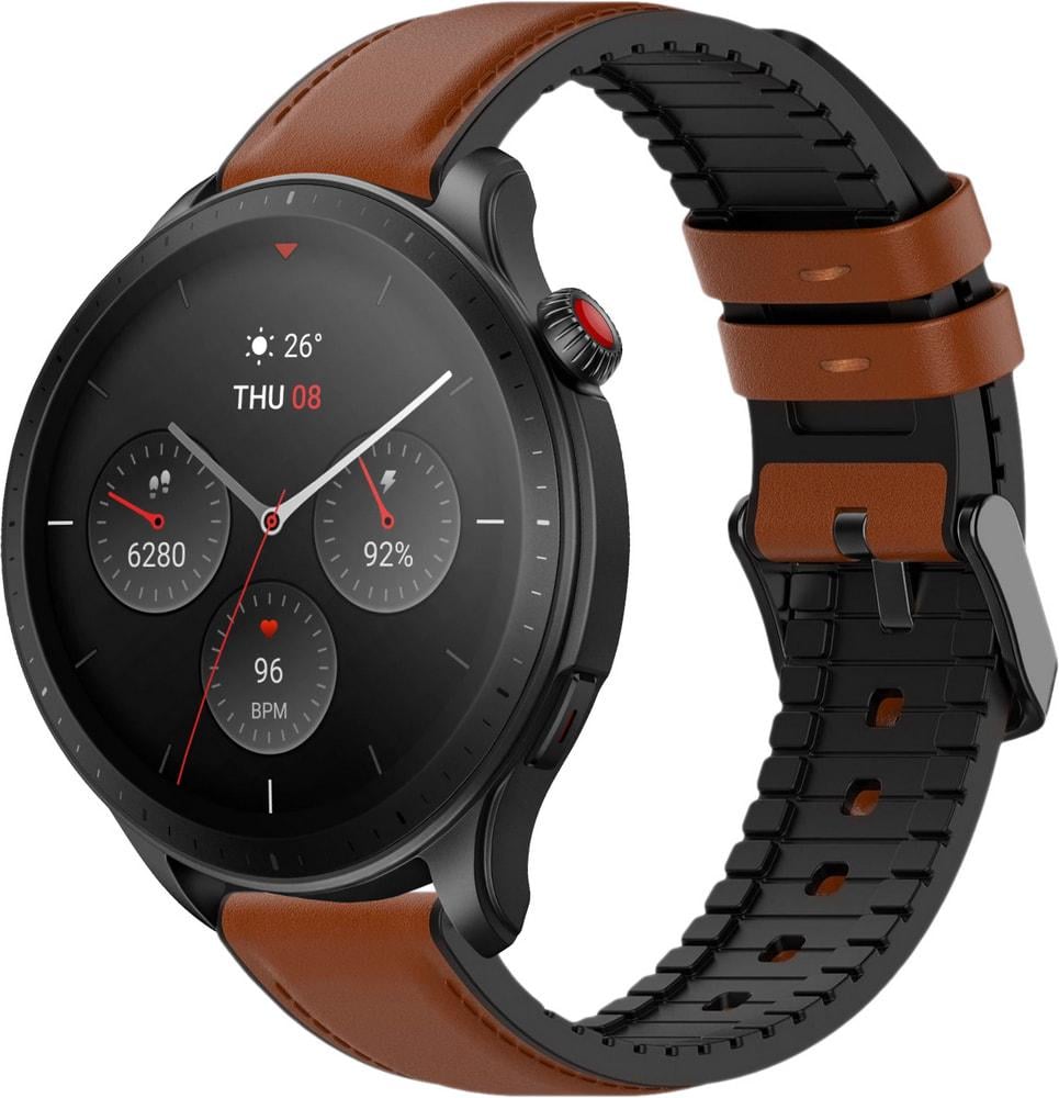 Ремешок кожаный Tamyx для Amazfit GTR 4 Brown (31626-30)