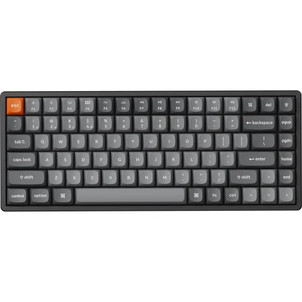 Клавиатура Keychron K2 Max K Super Banana WL/BT/USB-A Hot-Swap EN/UKR RGB Black (K2M-J4-UA)