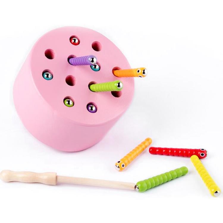 Развивающая игра Duoqu Магнитная рыбалка Розовый