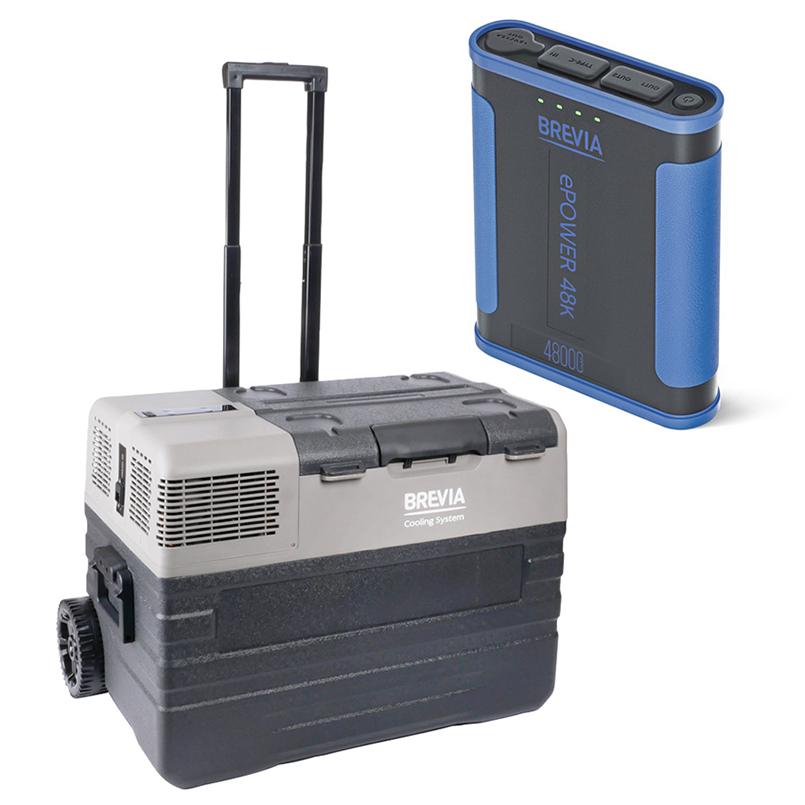 Автохолодильник Brevia 22770 с портативной зарядной станцией ePower 48 Ah 42 л (fp_19)