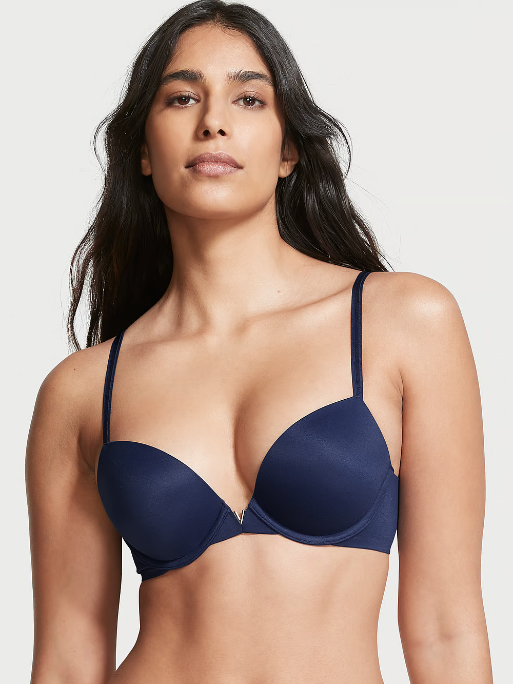 Бюстгальтер з пуш-ап Victoria's Secret Love Cloud Push-Up Plunge Bra 85D Синій (20457034)