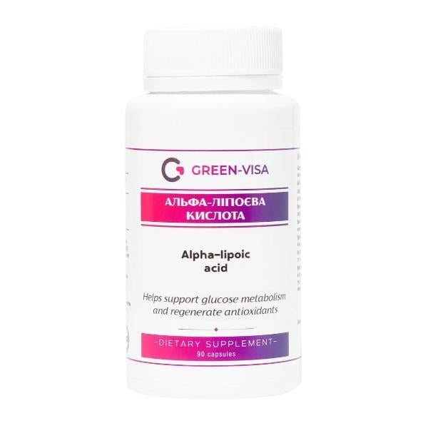 Кислота альфа-липоевая Green Visa Alpha-Lipoic Acid 90 капс. (000027742)