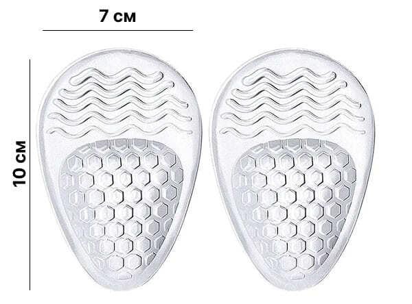 Полустельки гелевые на переднюю часть стопы противоскользящие 2 шт. - фото 6