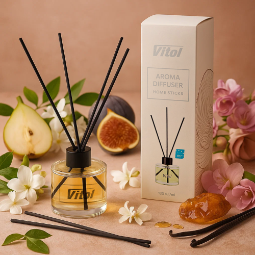 Аромадифузор Vitol Home Sticks Amber Night 130 мл (00000063213) - фото 2