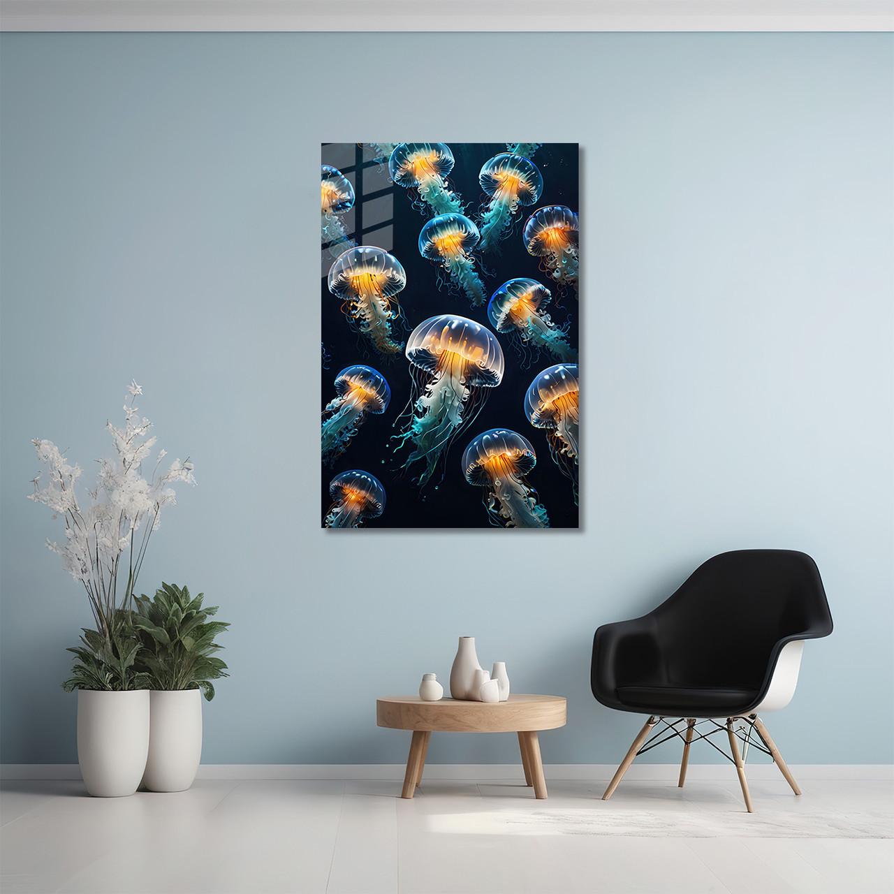 Картина на стекле NovellaPrint Жизнь медуз 50х75 см (457.2) - фото 4