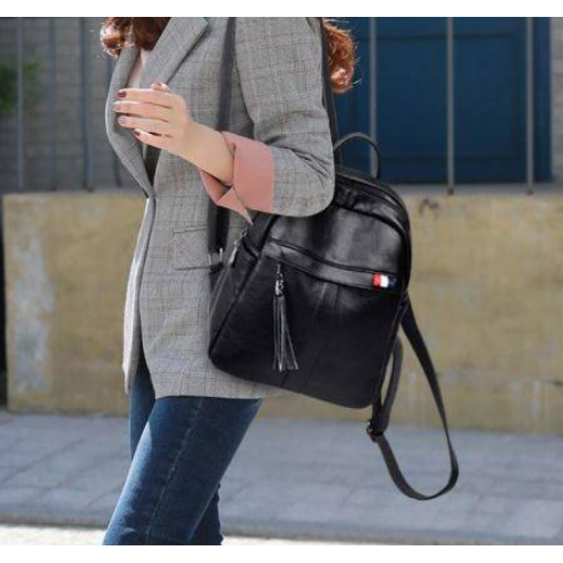 Рюкзак міський 30х25х10 см Чорний (833) - фото 4 Рюкзак міський 30х25х10 см Чорний (833) - фото 4