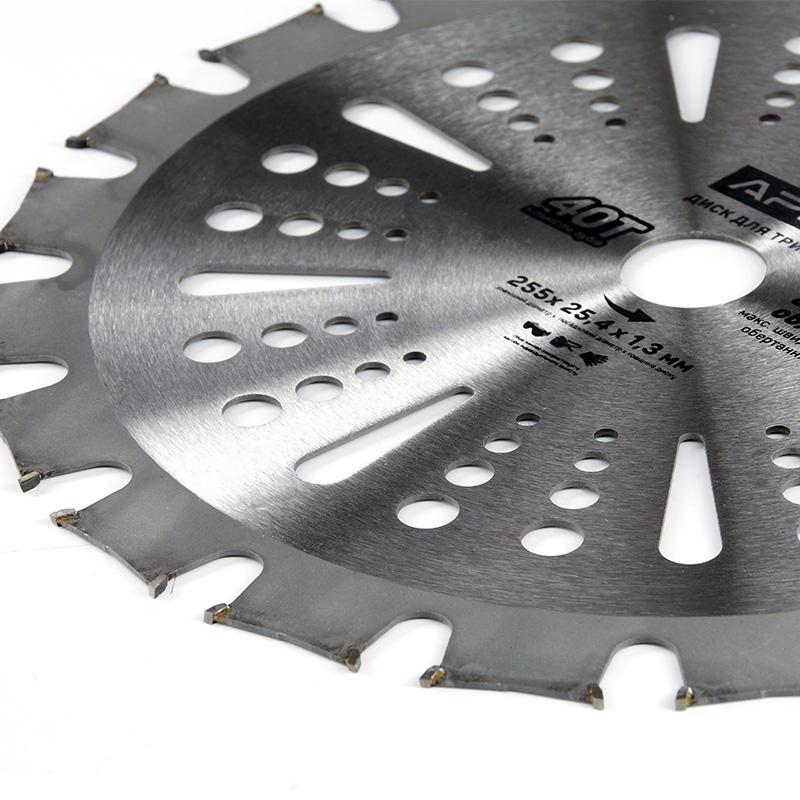 Диск для триммера Apro с твердосплавными напайками 40Т Double (830805) - фото 3 Диск для триммера Apro с твердосплавными напайками 40Т Double (830805) - фото 3